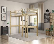 Strictly Beds and Bunks Limited - Icarus Work Station Bunk Bed with Desk and Chair including Sprung Mattress (20cm), 3ft Single