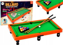 Leantoys Mini Biljardbord Spel 3 Köer Triangel Bollar