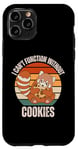 Coque pour iPhone 11 Pro Panda rouge rétro I Can't Function Without Cookies Lover