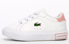 Lacoste Baby Powercourt Infants - White material_Synthetic - Size UK 4 Infant