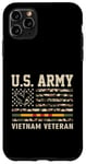 Coque pour iPhone 11 Pro Max Drapeau de l'armée américaine du Vietnam pour vétéran des États-Unis