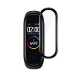 Skärmskydd Xiaomi Mi Smart Band 4/5 - Härdat Glas Svart Svart