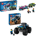 LEGO CITY Modified Racing Cars 60396 & Blue Monster Truck 60402 Brand New