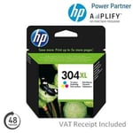 Original HP 304XL Colour Ink Cartridge - For HP ENVY 5030 Printers