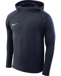 Nike Kids Dry Academy 18 Po Hoodie, Obsidian/Royal Blue/Royal Blue/White, 12-13 Years (Manufacturer Size: L)