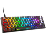 Ducky One 3 Aura Black Sf Gaming Tastatur, Rgb Led - Mx-silent-red