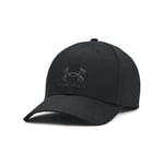 Under Armour Lockup Adj Casquette avec fermeture réglable, casquette de sport confortable pour hommes, noir/noir