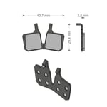 Plaquettes De Frein Brenta Organiques MAGURA MT5 MT7 DOUBLE