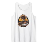 American Football Sunflower Pop Art American Football Lover Tank Top