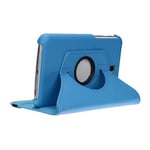 doupi Rotatif Housse pour Samsung Galaxy Tab 3 Lite (7 pouces), Deluxe 360 Degrés Smart Coque de Protection Simili Cuir Coque Cover et Case, bleu