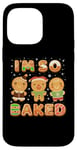 Coque pour iPhone 14 Pro Max Biscuits amusants de Noël I'm So Baked Gingerbread Man