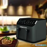 9L Air Fryer Family Size Dual Zone Double Drawer Digital Display Oven Cooker