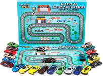 KreativeKraft Advent Calendar 2022 Kids Car Advent Calendars With 24 Diecast To