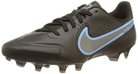 Nike Legend 9 Academy FG/MG, Chaussure de Football Homme, Noir/Gris noir, 42.5 EU