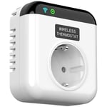 Prise thermostat intelligent Wifi programmable, prise de contrôle de température à commande vocale avec application compatible avec Alexa, Echo et