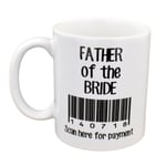 Personalised Father of the Bride Scan with Date Barcode Design Mug XCMN302