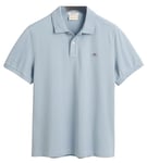 GANT Mens Piqué Polo Shirt Dove Blue S