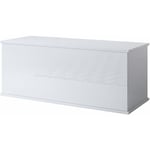 Coffre de Rangement intérieur Banc de Rangement 100x40x40cm Modèle ARIEL Blanc Finition Brillante