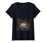 Womens R&B Music | R&B Lover | Vinyl Oldschool Graffiti | 90s R&B V-Neck T-Shirt