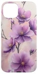 Coque pour iPhone 15 Plus Fleur De Cerisier Japonais Fleur Pourpre