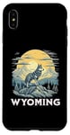 Coque pour iPhone XS Max Wyoming Loup gris Destination de vacances Faune