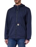 Carhartt Men's Wind Fighter Relaxed Fit Midweight Full-Zip Sweatshirt, Navy, XL