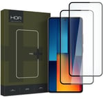 Xiaomi Poco M6 Pro Hofi Glass Pro+ Skjermbeskytter - Case Friendly - 2-Pak - Svart Kant