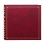 Pioneer Albums Photo 300-pocket Post Bound Album Photo de Couverture en Similicuir pour 3,5 par 13,3 cm Impressions, Bordeaux