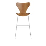 Fritz Hansen - 3197 Sjuan, Almfanér - Barstolar - Arne Jacobsen - Träfärgad - Metall/Trä