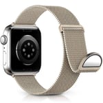 Metallrem kompatibel med Apple Watch -rem 40mm 38mm 41mm Champagne Guld-WELLNGS Champagne Guld Champagne Gold