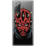 ERT GROUP mobile phone case for Samsung GALAXY NOTE 20 original and officially Licensed Star Wars pattern Darth Maul 004 optimally adapted to the shape of the mobile phone, partially transparent