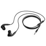 Pro Earphone 3.5mm Wired Control Earbuds In-Ear HiFi Stéréo Musique Casque avec Micro pour iPhone Ordinateur Portable, Noir