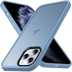 Anqrp Zero Seriesr Compatible avec iPhone 11 Pro Max Coque, Étui translucide Mat et Minimaliste, Coque pour iPhone 11 Pro Max avec Silicone Liquide 6.5 Pouces, Bleu pâle