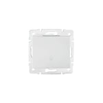 Bouton Poussoir Encastrable pour Sonnette LOGI Blanc