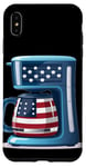 iPhone XS Max Patriotic coffee bean and maker costume Case