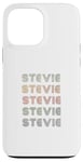 Coque pour iPhone 13 Pro Max T-shirt Love Heart Stevie Style grunge/vintage noir Stevie