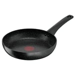 Tefal Titanium Stone Frying Pan 20 cm, High-Performance Non-Stick Coating, Metal Spatula Safe, All Hobs Including Induction, E1050245