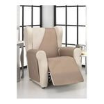 ECOMMERC3 Housse de Fauteuil 1 Place Relax Confort Maximum et Ajustement Complet - Housse pour Fauteuil 1 Place et Fauteuil Relax Couleur Lin/Cuir