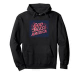 Nice Colors with God bless America Speech Costume Pullover Hoodie