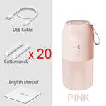 Humidificateur d'air,diffuseur d'arôme et d'huiles essentielles sans fil,modèle portable avec port USB,batterie de 2000mAh - Type PINK 20 Filters