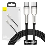 Baseus Cafule USB-C til USB-C Kabel 100W 1m Sort