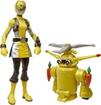 Power Rangers Beast Morphers Yellow Ranger and Morphin Jax Beast Bot Hasbro