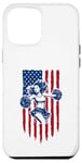 Coque pour iPhone 12 Pro Max Drapeau américain de pom-pom girl pour pom-pom girl drapeau américain