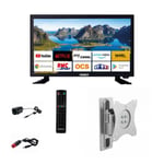 Pack ANTARION TV LED 22" 55 cm Téléviseur Full HD Andoid Smart + Support Tv Camp