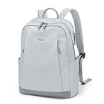 GOLF QUALITY Sac à Dos Scolaire College Sac d'école pour 14 Pouce Laptop Sac Cabine Avion Sac a Dos Feminin Adolescent Casual Daypacks pour Loisir Voyage Travail,Gris Clair