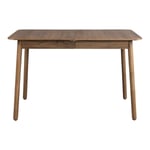 Table à manger extensible 4 à 6 personnes 120-162x80cm en bois - Bois foncé - GLIMPS