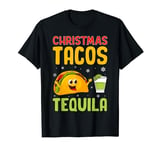 Taco Lover Christmas - Funny Christmas Tacos Tequila T-Shirt