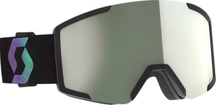 Scott Shield AMP Pro Goggle Black/aurora Green, AMP Pro White Chrome