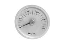 Relaxed Bastu-Termometer, Aluminium, Rund