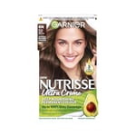 Garnier Nutrisse Permanent Hair Dye, Natural-looking, hair colour result, For All Hair Types, 6N Nude Light Brown